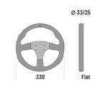 Sparco R330 330mm Steering Wheel