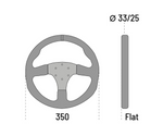 Sparco R350 350mm Steering Wheel
