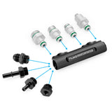 Fuel Log 4-port collector, AN-8 ORB