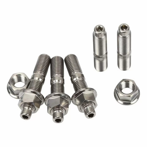 Honda K20 K24 Titanium Exhaust Manifold Nut & Stud Kit - 5x Stud