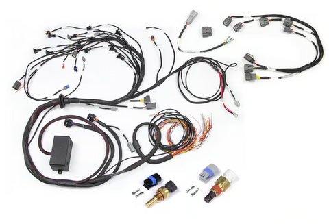 Haltech Elite 2000/2500 Terminated Harness for Nissan RB Twin Cam With CAS Harness and Series 2 (late) ignition type sub harness