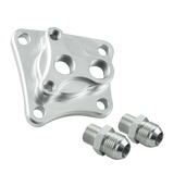 Oil filter adapter Nissan RB + flare fittings M18x1,5-AN10