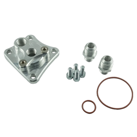 Oil filter adapter Nissan RB + flare fittings M18x1,5-AN10