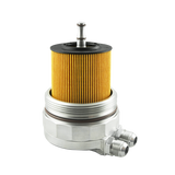 Oil filter lid (cap) with oil cooler fittings and 2 sensor ports BMW M52 M54 M56