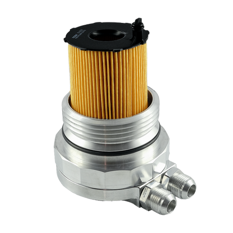 Oil filter lid (cap) with oil cooler fitting VW AUDI 3.0 TDI CRTE CRTF CUEA CZVB