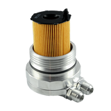 Oil filter lid (cap) with oil cooler fitting AUDI 3.0 TDI