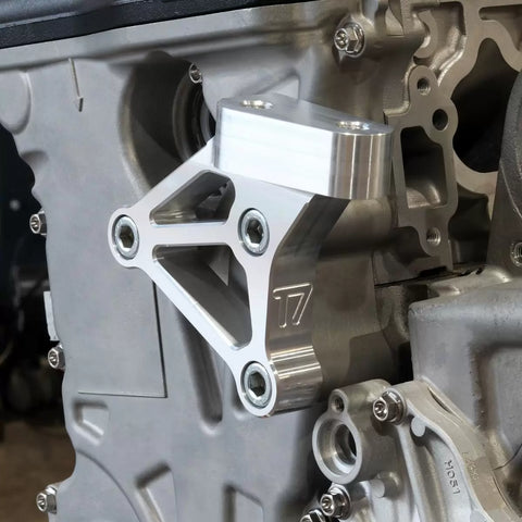 Honda K20 Front Post Mount Bracket - Raw Billet