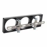 Billet 52mm Triple Gauge Holder - Black