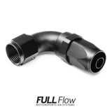 Full Flow AN Hose End Fitting 90 Degree