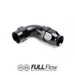 Full Flow PTFE Hose End Fitting 90 Degree