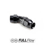 Full Flow PTFE Hose End Fitting 45 Degree