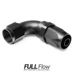 Full Flow AN Hose End Fitting 90 Degree