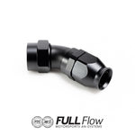 Full Flow PTFE Hose End Fitting 45 Degree