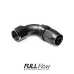 Full Flow AN Hose End Fitting 90 Degree