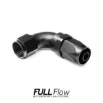 Full Flow AN Hose End Fitting 90 Degree