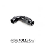 Full Flow PTFE Hose End Fitting 90 Degree