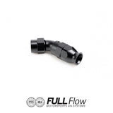 Full Flow PTFE Hose End Fitting 45 Degree